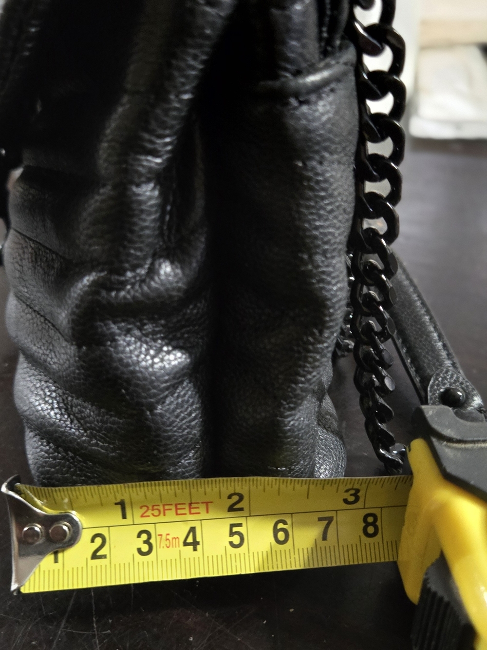 Rebecca Minkoff Black Quilted Chain-Handle Women's Shoulder Bag - Picture 3 of 6